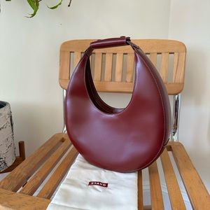 staud moon bag in raspberry - bnwt